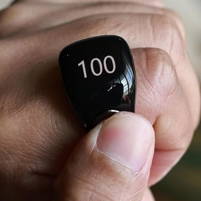 C2 inel Bluetooth inteligent cu încărcare magnetică și OLED, conectat la aplicația de pe telefon, alarmă de reamintire și numărător