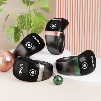 S7Pro Numărător Inteligent cu Aplicație, Numărător pentru Degete, Inel Type-C cu Bluetooth