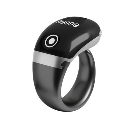 S7Pro Numărător Inteligent cu Aplicație, Numărător pentru Degete, Inel Type-C cu Bluetooth