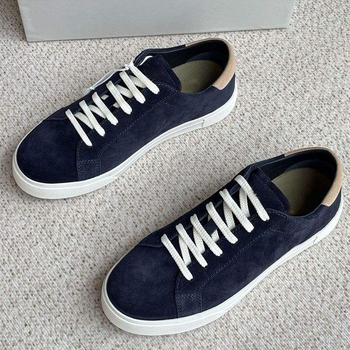 Pantofi sport casual unisex din piele moale, șireturi, înălime medie, talpă din cauciuc respirabil