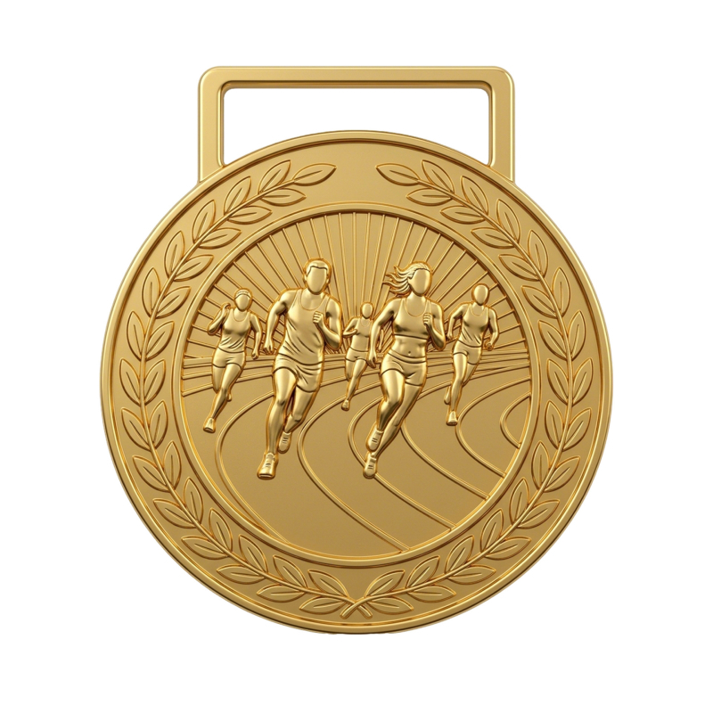 Maratonske medalje za atletiku s 3D reljefom – zlatna, srebrna i brončana – prigodne medalje za trčanje