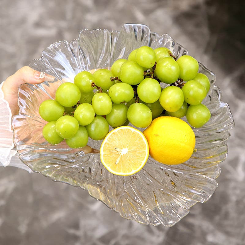 Noua tavă de fructe cu model floral, farfurie elegantă pentru salate și gustări, design modern și drăguț