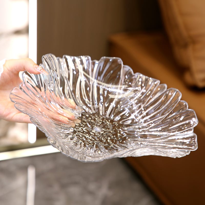 Noua tavă de fructe cu model floral, farfurie elegantă pentru salate și gustări, design modern și drăguț