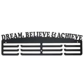 Raft metal pentru medalii cu cârlige, 3 etaje – DREAM BELIEVE ACHIEVE