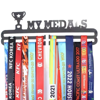 Raft metal pentru medalii cu cârlige, 3 etaje – DREAM BELIEVE ACHIEVE