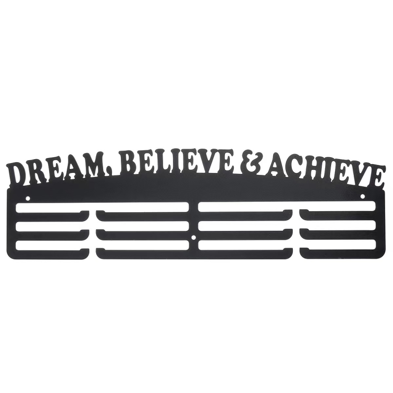 Raft metal pentru medalii cu cârlige, 3 etaje – DREAM BELIEVE ACHIEVE