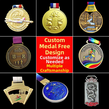 Metalne medalje za sportske događaje i maratone, zlatne, srebrne i brončane memorijalne medalje, veleprodaja