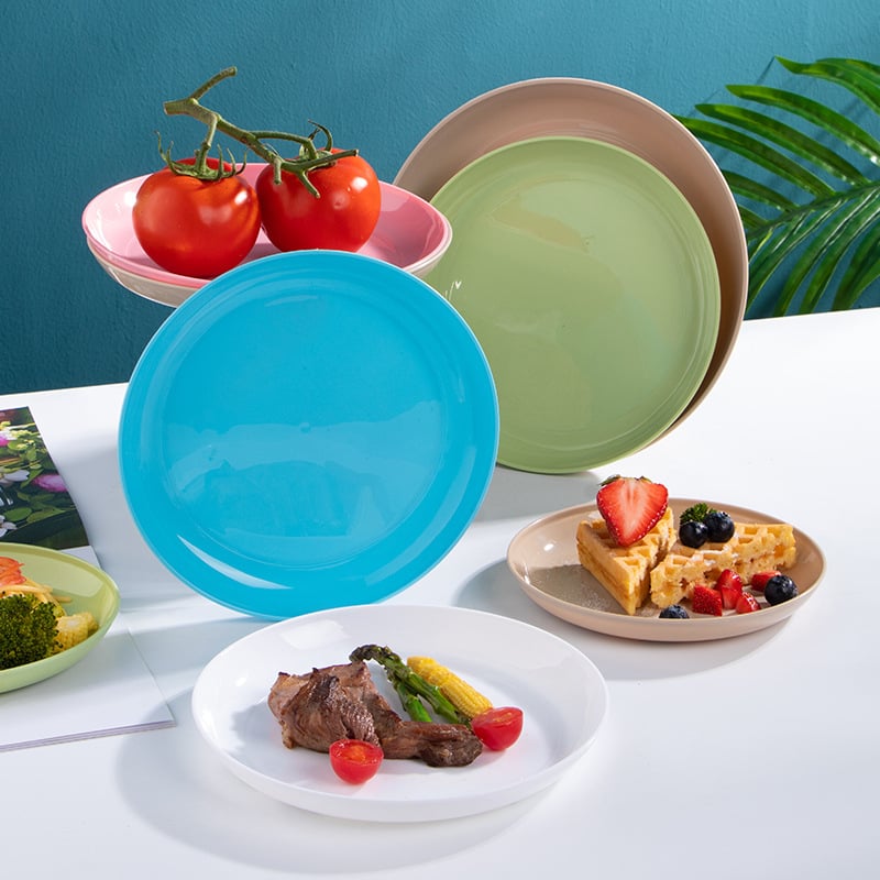 Farfurie mică din plastic pentru oase, farfurie pentru oase, farfurie mică pentru gustări, farfurie rotundă pentru masă