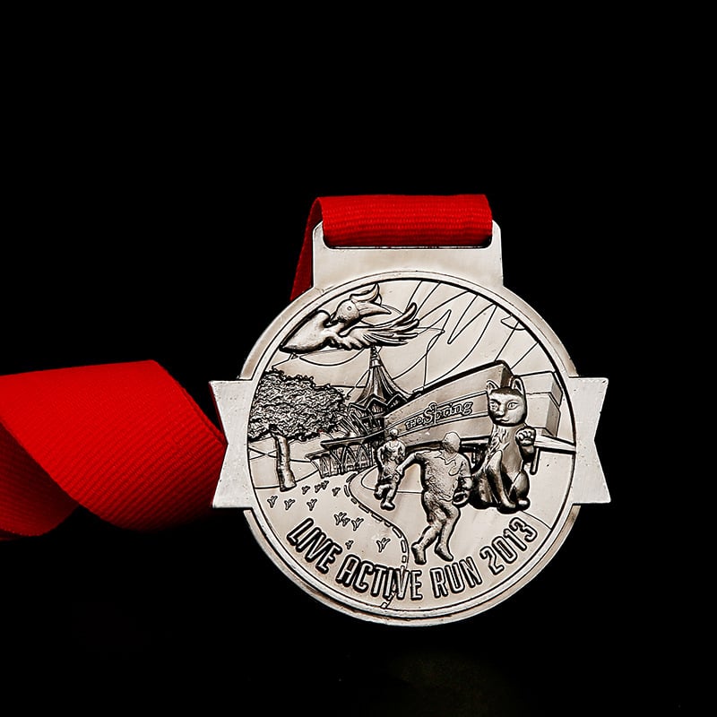 Medalie personalizată din aliaj de zinc pentru maraton