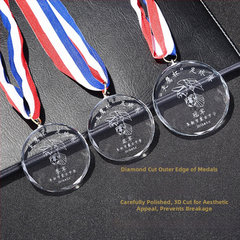 Prilagodljiva kristalna medalja za košarkaški maraton, nagrada za tim za dječje sportske događaje
