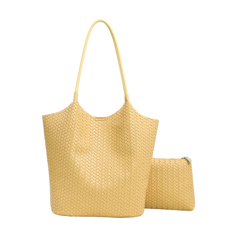 Geantă tote tricotată premium pentru femei, spațiu mare, utilizare zilnică, stil simplu și elegant, cu bretea dublă