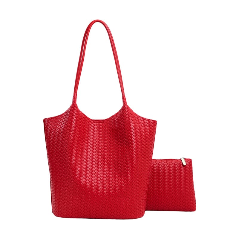 Geantă tote tricotată premium pentru femei, spațiu mare, utilizare zilnică, stil simplu și elegant, cu bretea dublă