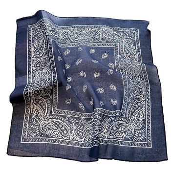 Pamut- és len sál, 50×50 cm, friss, lélegző kaszu virág mintával, lágy művészi dekoratív sál