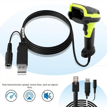 Cablu USB la RJ45 pentru Zebra LI3608 DS3678, 12V