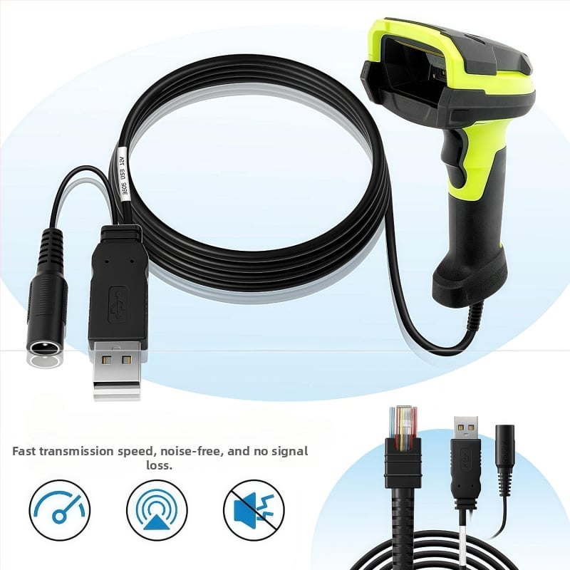 Cablu USB la RJ45 pentru Zebra LI3608 DS3678, 12V