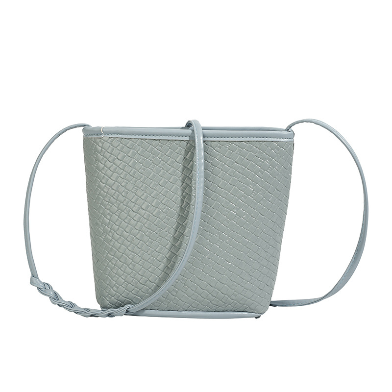 Geantă bucket din PU pentru femei, versiune coreeană, geantă de umăr, 2025 nouă