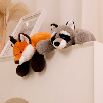Mulula мека плюшена възглавница със животни - Raccoon, Fox, Sloth, Crocodile