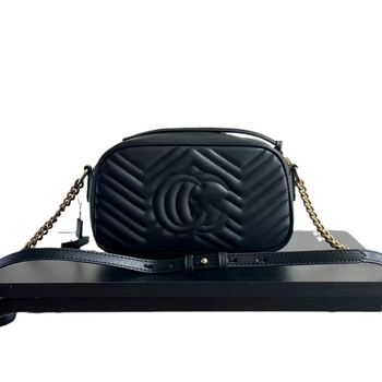 Geantă din piele naturală, în stil Marmont, pentru femei, geantă crossbody pentru aparat foto