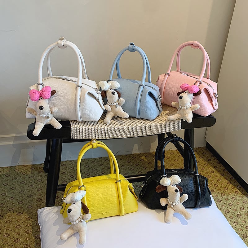 Geantă Boston din PU pentru femei, crossbody, minimalism urban, vară 2026