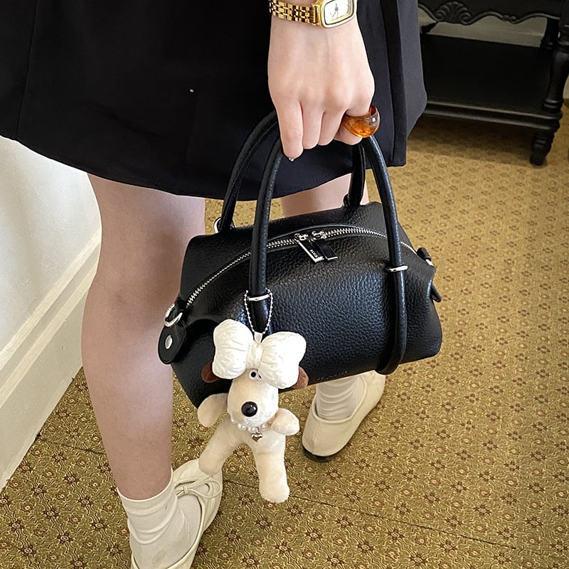 Geantă Boston din PU pentru femei, crossbody, minimalism urban, vară 2026
