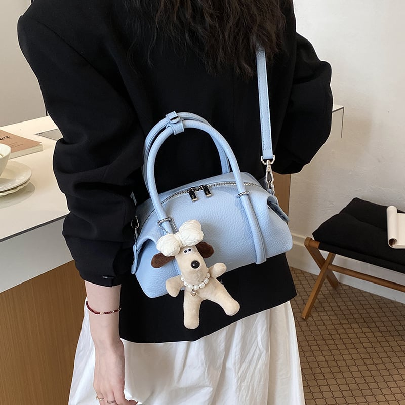 Geantă Boston din PU pentru femei, crossbody, minimalism urban, vară 2026