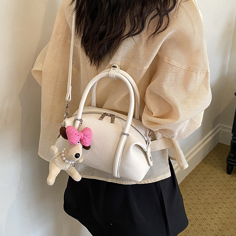 Geantă Boston din PU pentru femei, crossbody, minimalism urban, vară 2026