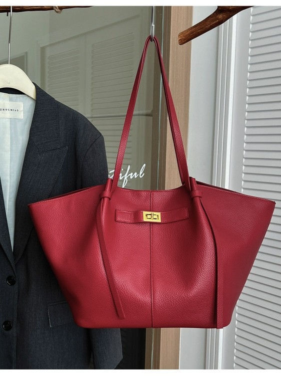Geantă tote ușoară, cu capacitate mare pentru deplasări zilnice, design elegant cu aripi