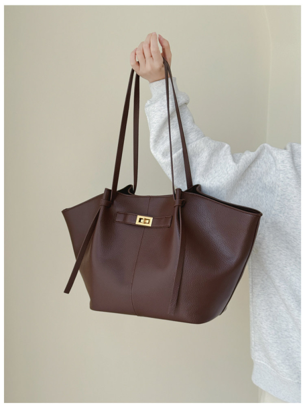 Geantă tote ușoară, cu capacitate mare pentru deplasări zilnice, design elegant cu aripi