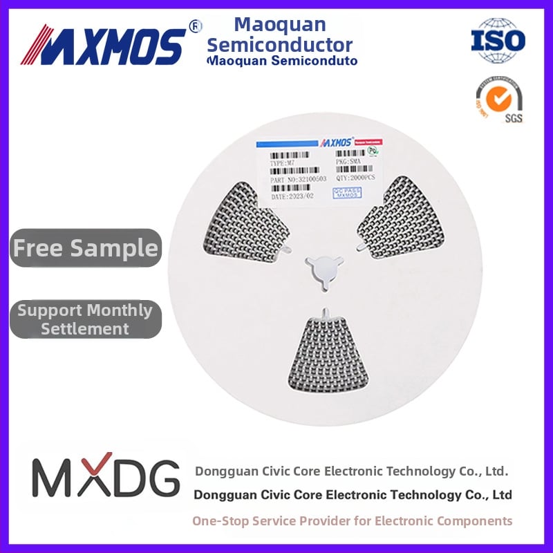 MXMOS M7F SMAF puzdro, 1A 1000V SMT usmerňovacia dióda 1N4007