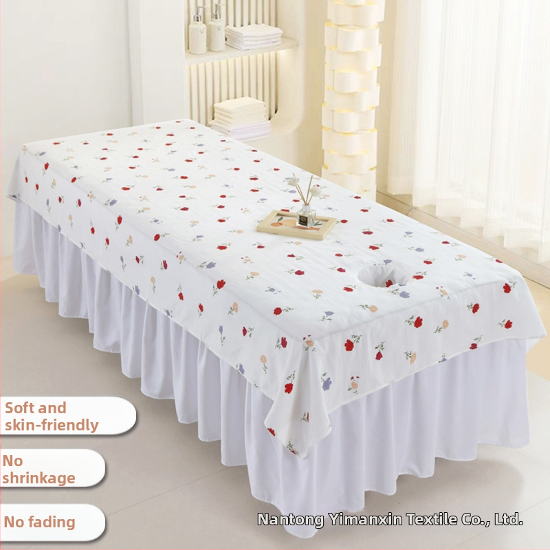 Prestieradlo do kozmetického salónu s dierkami, šetrné k pokožke, priedušné, prateľné, rýchloschnúce, na masáže a wellness, jednodielne, vhodné pre všetky ročné obdobia