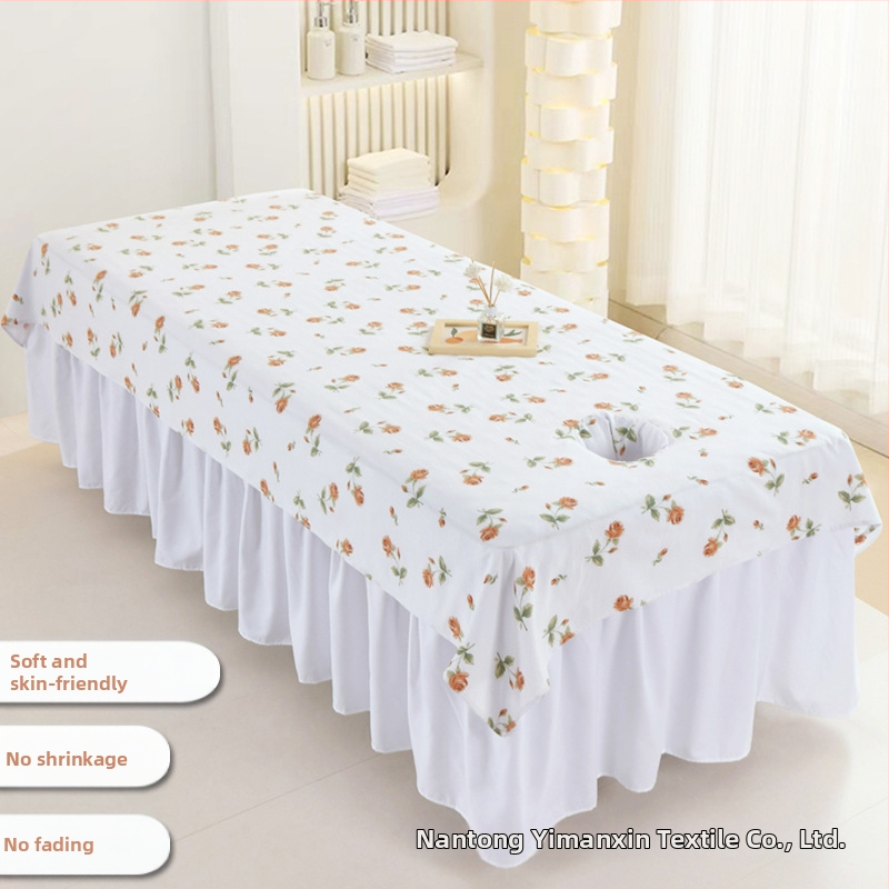Prestieradlo do kozmetického salónu s dierkami, šetrné k pokožke, priedušné, prateľné, rýchloschnúce, na masáže a wellness, jednodielne, vhodné pre všetky ročné obdobia
