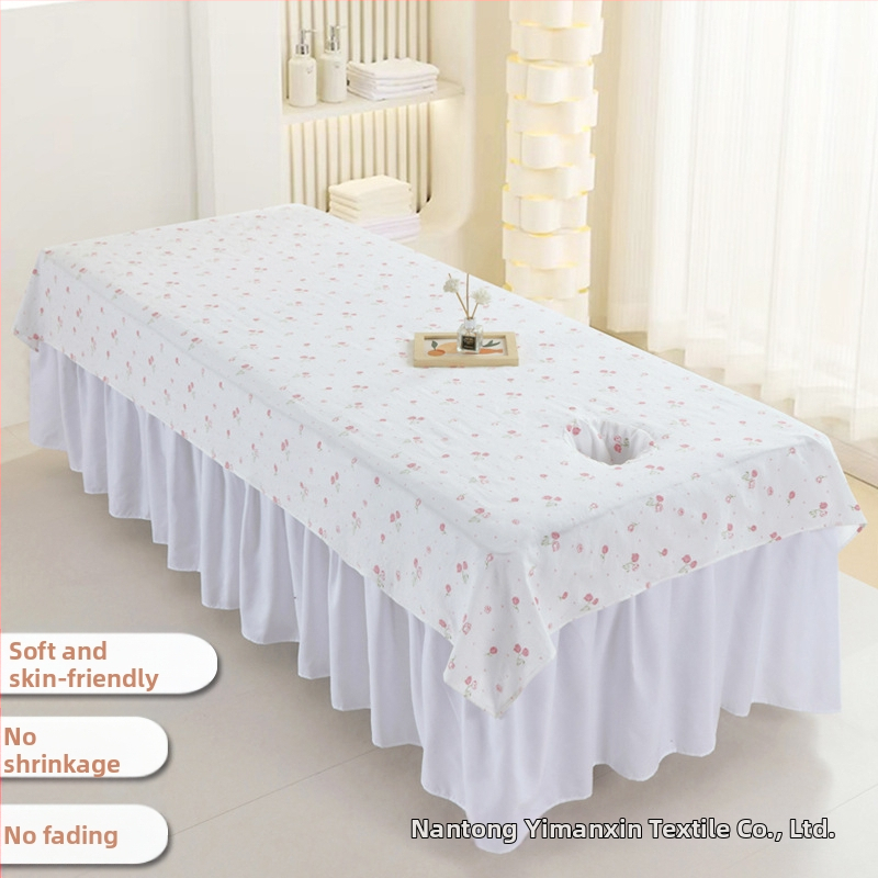Prestieradlo do kozmetického salónu s dierkami, šetrné k pokožke, priedušné, prateľné, rýchloschnúce, na masáže a wellness, jednodielne, vhodné pre všetky ročné obdobia