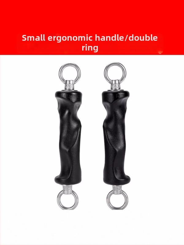 Ergonomický silový trenažér s rukoväťami s dvoma a jedným krúžkom na rozťahovanie hrudníka a tréning veslovania