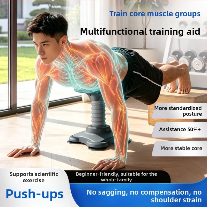 Držač za sklekove s odvojivim ručkama, automatski povratak, kućna fitness oprema