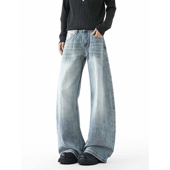 Blugi din denim pentru bărbați – stil simplu, casual, croială lejeră, largi, croi drept
