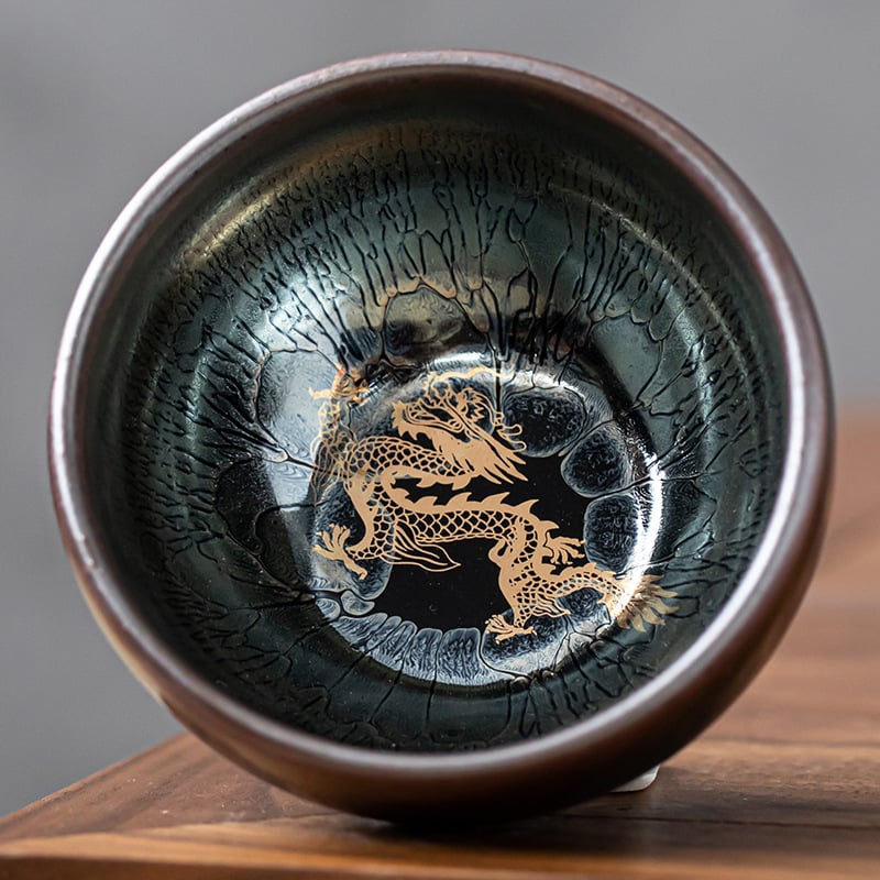 Set ceramic Jianzhan pentru ceai cu ceașcă Tianmu Master, uz personal, ustensile Kung Fu pentru ceai, ceașcă unică cu glazură Oil Drop