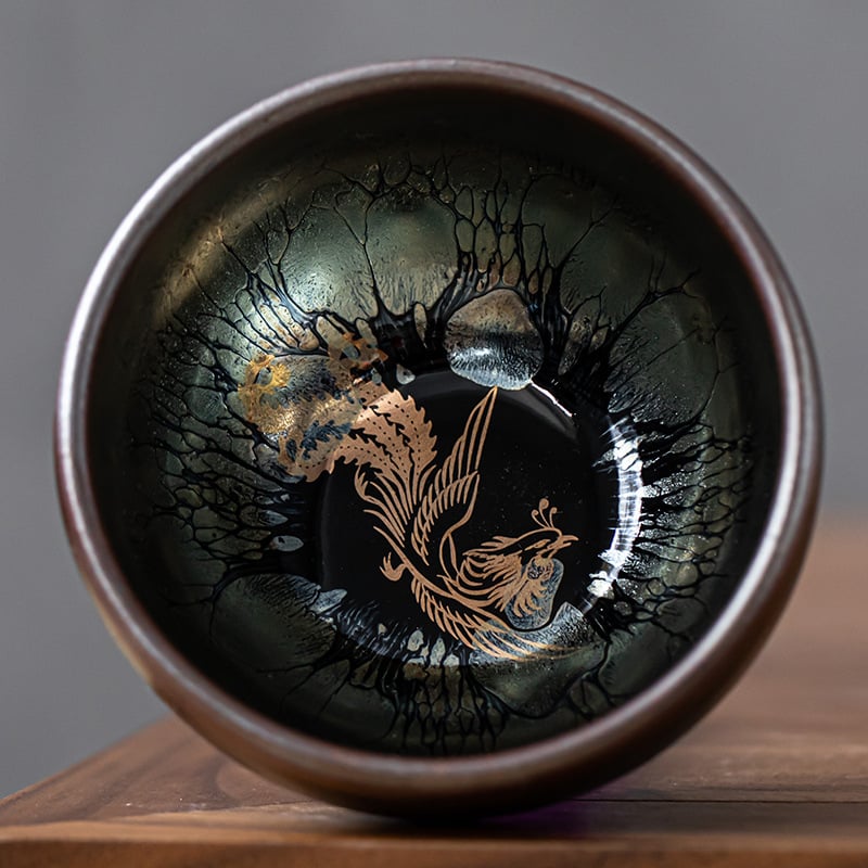 Set ceramic Jianzhan pentru ceai cu ceașcă Tianmu Master, uz personal, ustensile Kung Fu pentru ceai, ceașcă unică cu glazură Oil Drop