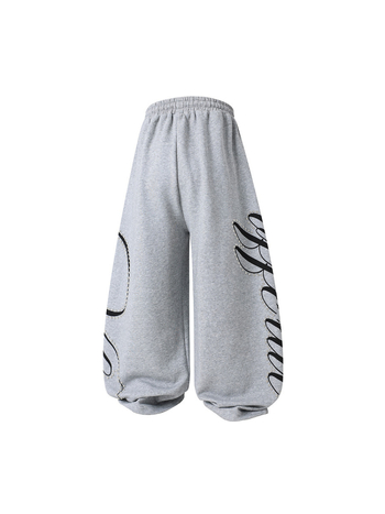 Vlex Official stil american cu design de nituri, imprimare cu litere grafitti, pantaloni trening largi pentru jazz