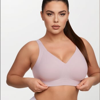 Sutien fără sârmă, mărime mare, fără cusături, imprimeu leopard, cupe subțiri modelate, cupă completă
