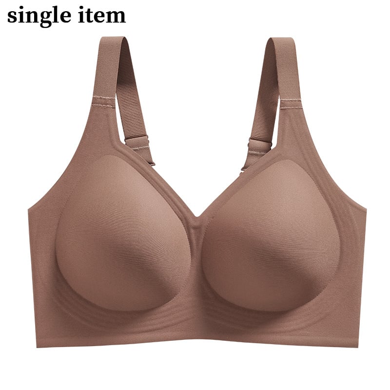 Sutien fără sârmă, mărime mare, fără cusături, imprimeu leopard, cupe subțiri modelate, cupă completă