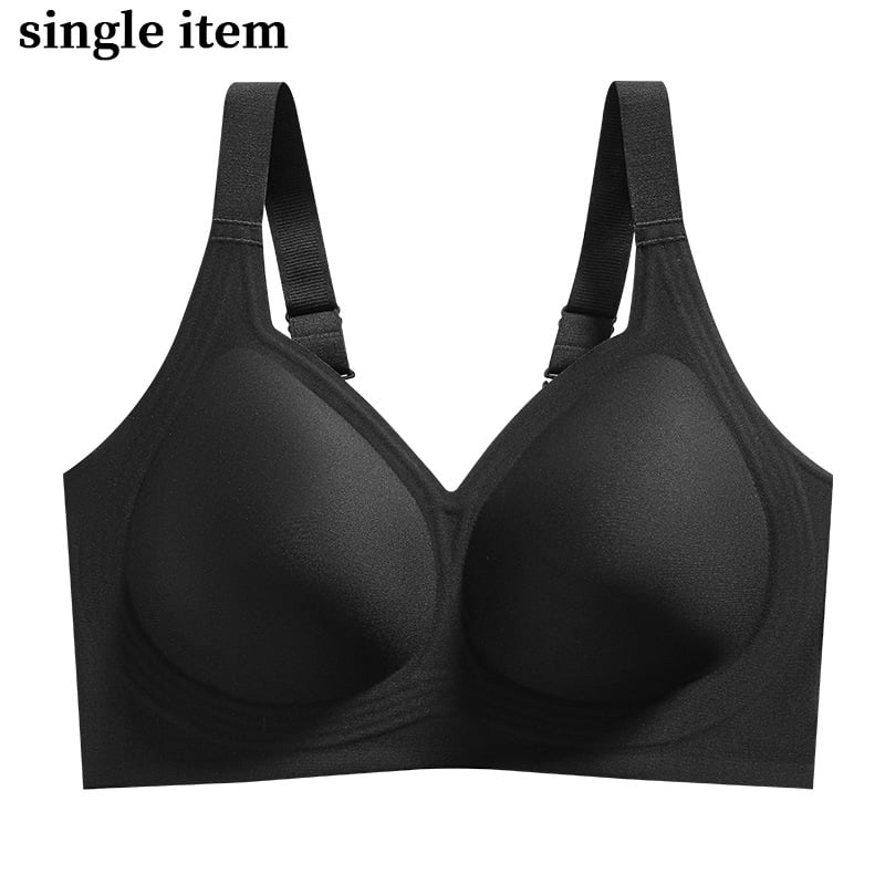 Sutien fără sârmă, mărime mare, fără cusături, imprimeu leopard, cupe subțiri modelate, cupă completă
