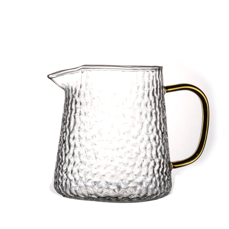 Ceașcă de servire a ceaiului din sticlă borosilicitat cu model ciocănit, pentru uz casnic, preparare uniformă a ceaiului negru