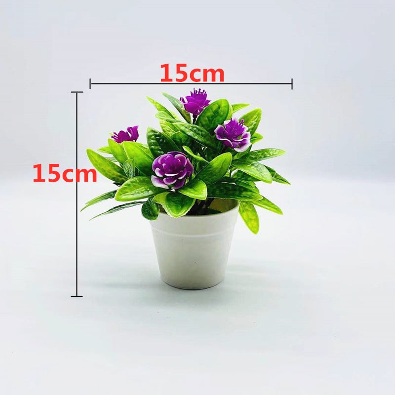 Bonsai artificial cu flori: trandafiri, Phalaenopsis și camelia