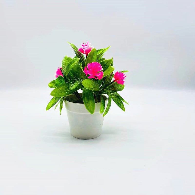 Bonsai artificial cu flori: trandafiri, Phalaenopsis și camelia
