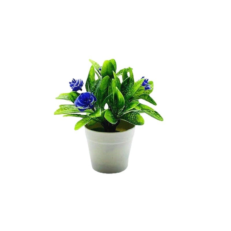 Bonsai artificial cu flori: trandafiri, Phalaenopsis și camelia