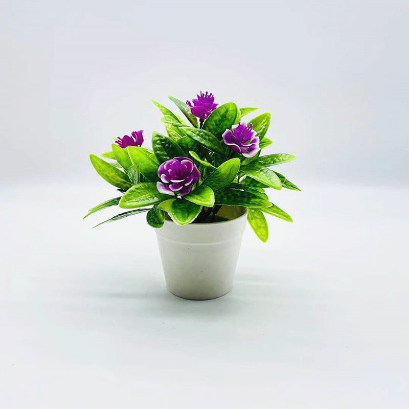 Bonsai artificial cu flori: trandafiri, Phalaenopsis și camelia