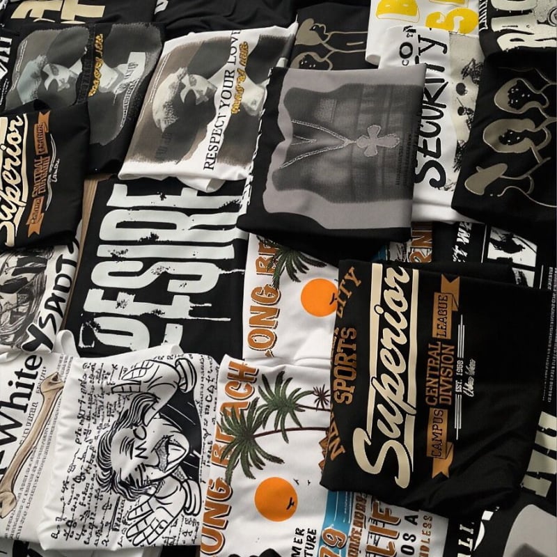 Tricou de vară din bumbac 350 g pentru bărbați, mâneci scurte, guler rotund, croială lejeră, mărime mare, stil american