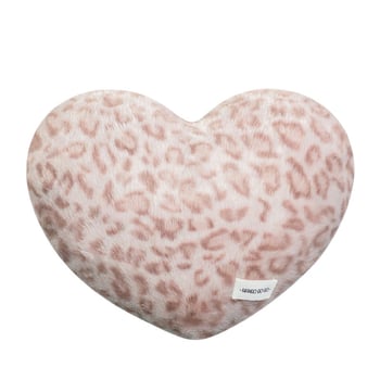 Perna decorativă inimă, imprimeu leopard, pentru canapea și sufragerie, pernă decorativă, cadou de Valentine's Day, suport lombar pentru birou