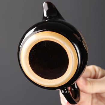 Gongdao Cup Tenmoku negru – ceașcă ceramică unică pentru seturi de ceai Kung Fu, uz casnic și comercial