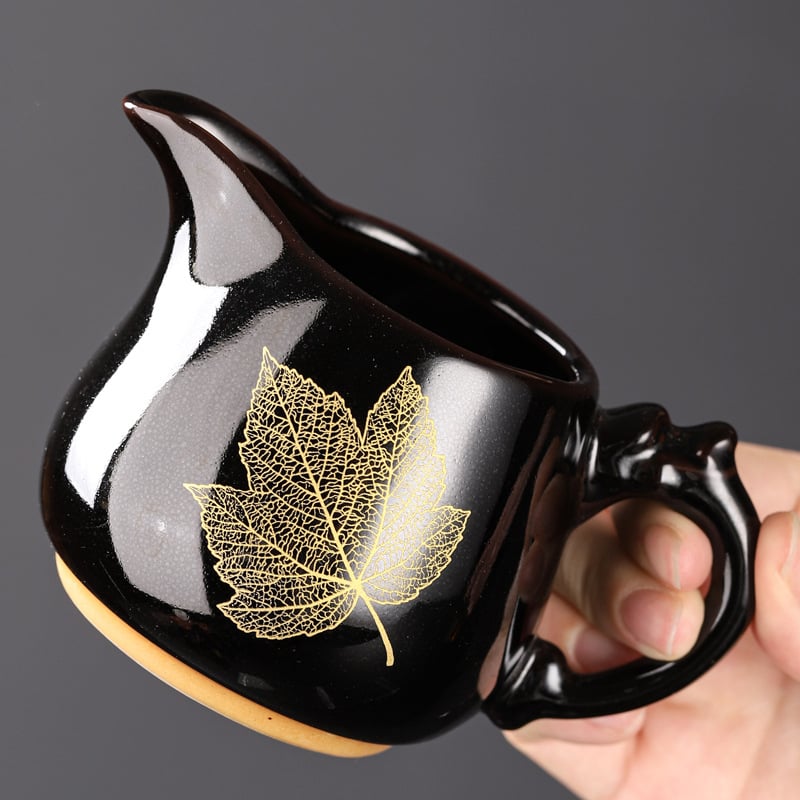Gongdao Cup Tenmoku negru – ceașcă ceramică unică pentru seturi de ceai Kung Fu, uz casnic și comercial